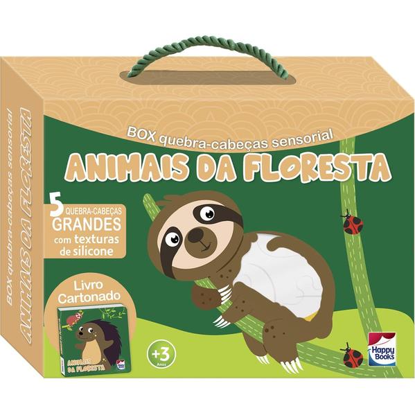 Livro??cabeças sensoriais: Animais da Floresta